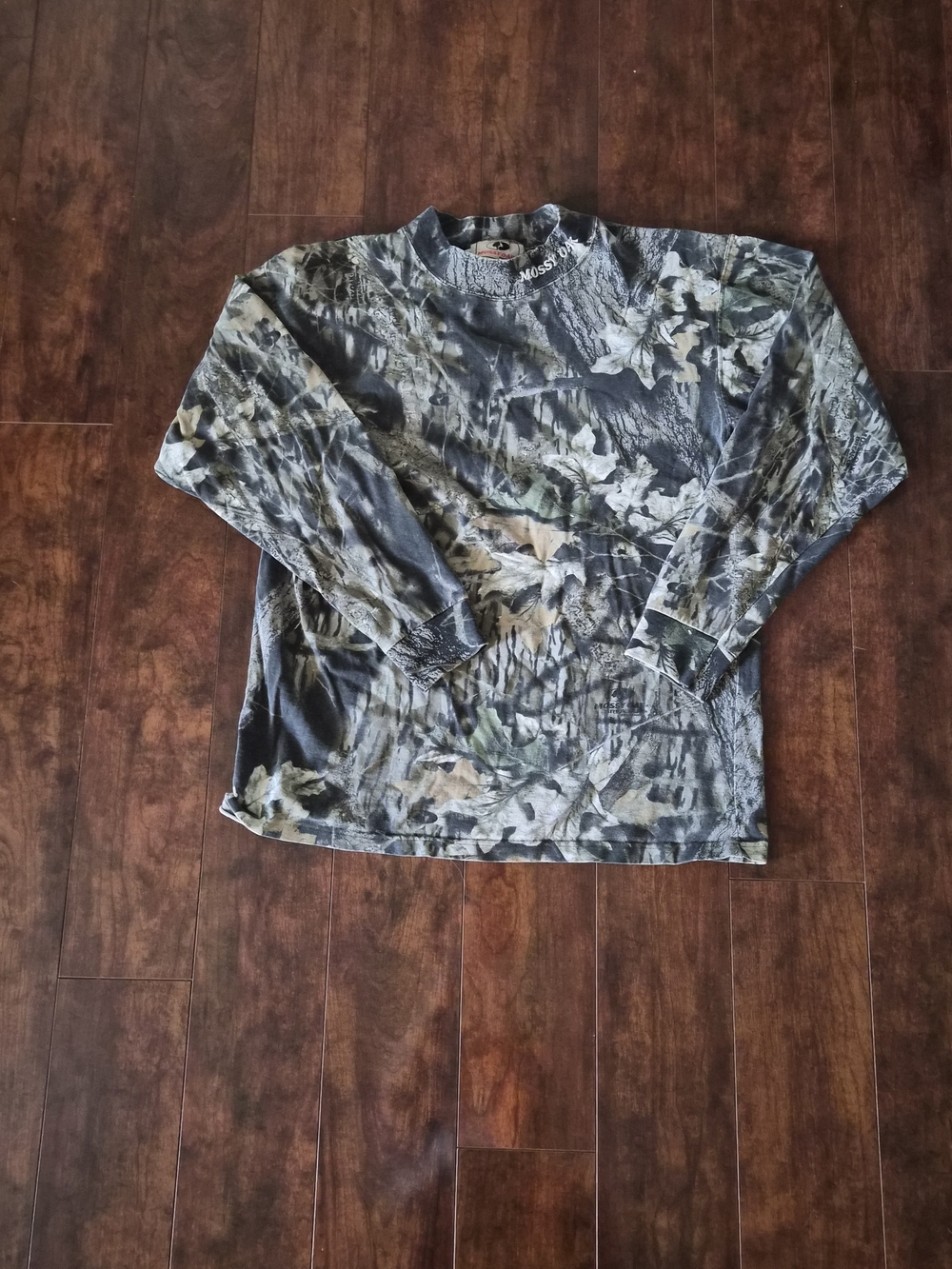 Mossy Oak Long Sleeve Camo Shirt - Green/Gray/Tan